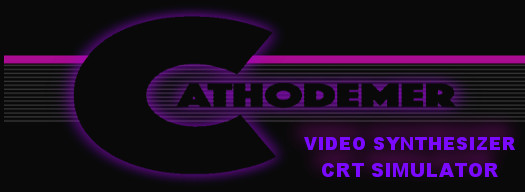 Cathodemer video synthesizer and CRT simulator